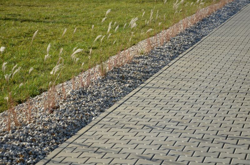 Elegant paver border