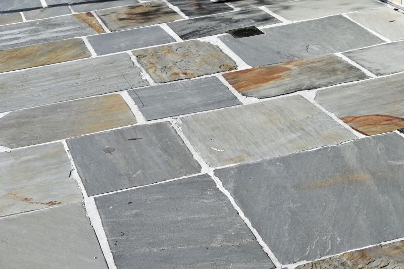 Natural stone paver installation