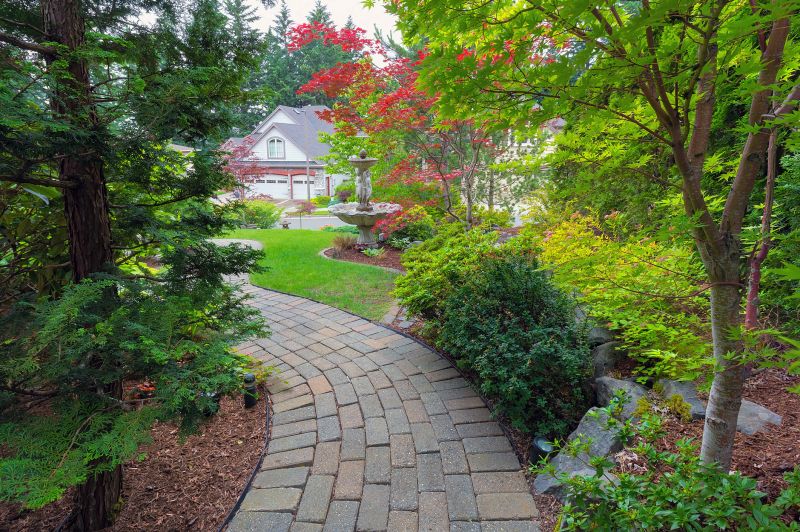 Landscaped Pavers Path